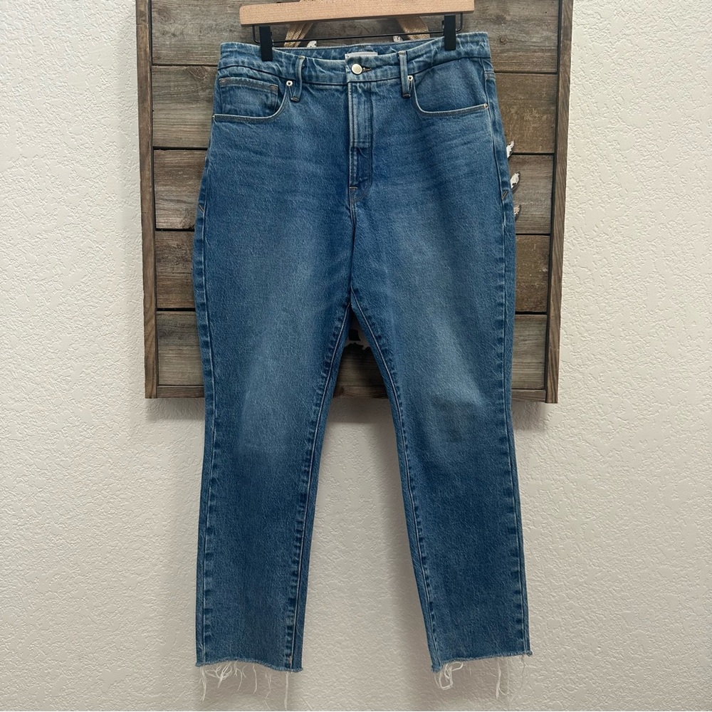 Good American Good Classic High Rise Blue Women's‎ Jeans ladies size 10/30 NWT